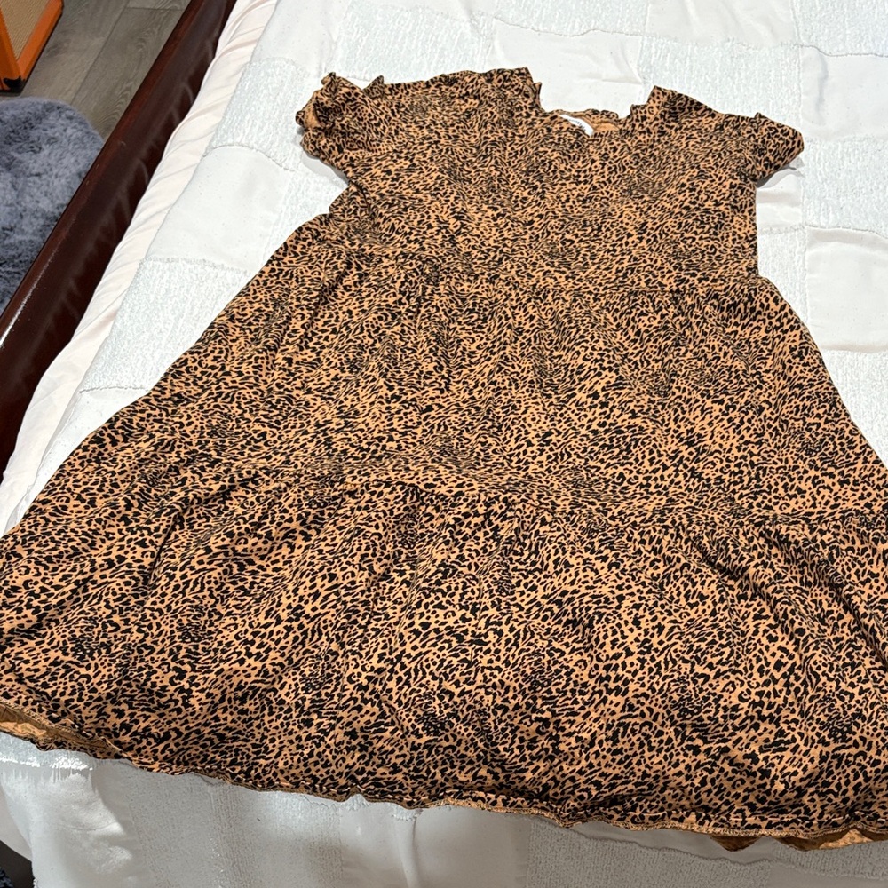 Amazon Essentials Leopard Print Dress - image 1